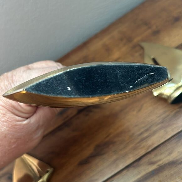 Vintage Mid-century modern brass sailboats 3 total. - Picture 9 of 13